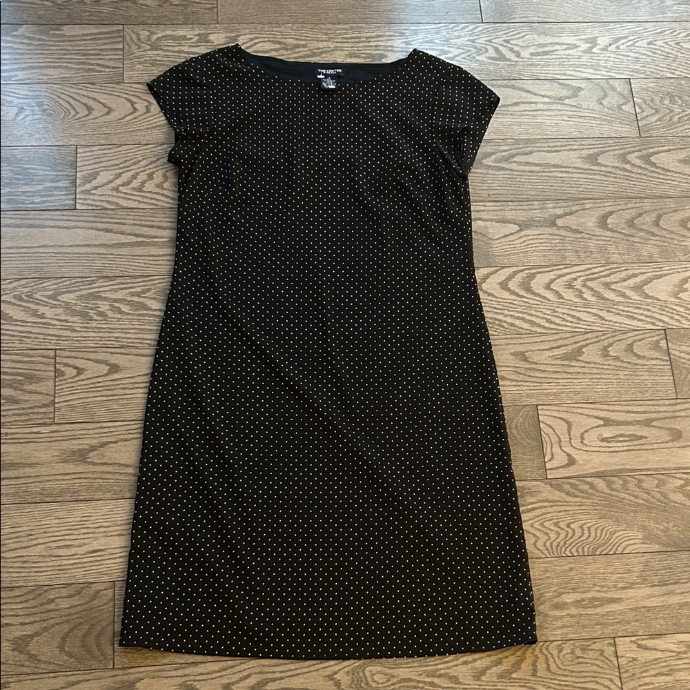 The Limited Black Dress with White Dots
